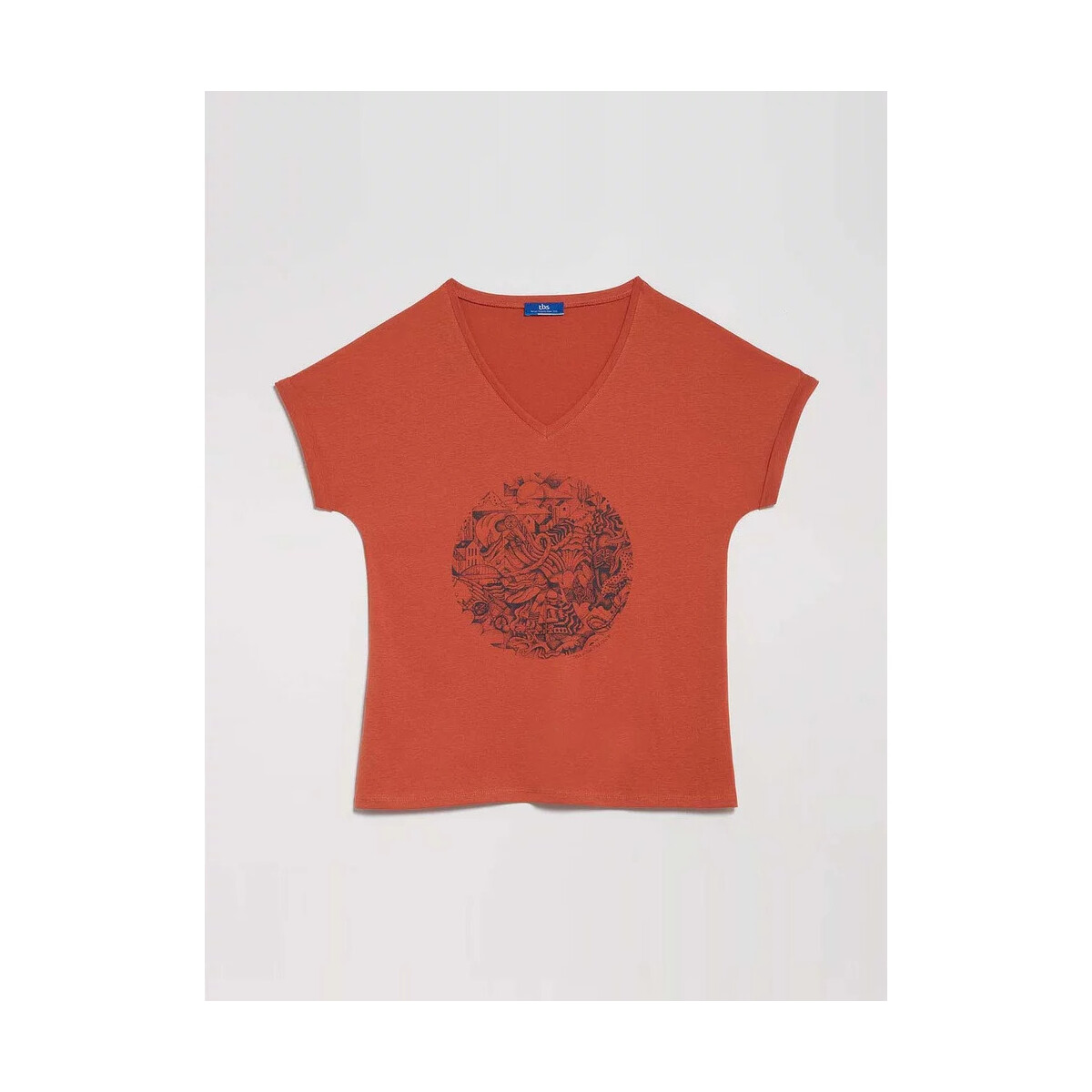 Vêtements Femme T-shirts manches courtes TBS RHENAVER Rouge