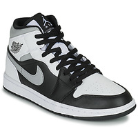 Chaussures Enfant Baskets montantes Nike AIR JORDAN 1 MID GS 'White Shadow' Blanc