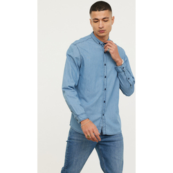 Vêtements Homme Chemises manches longues Lee Cooper Chemise DAKER Chambray Bleu
