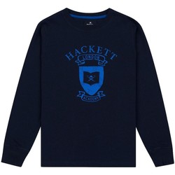 Vêtements Garçon T-shirts manches longues Hackett  Bleu