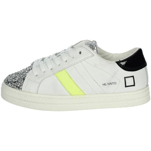 Chaussures Fille Baskets basses Date J341-HL-VC-WG2 Blanc