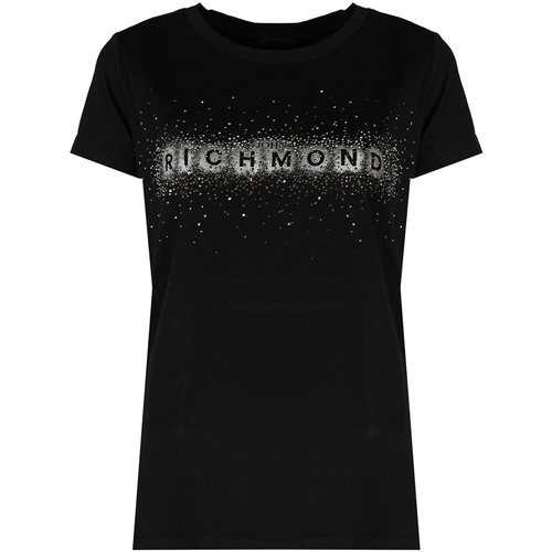 Vêtements Femme Moose Knuckles Tonight graphic-print T-shirt John Richmond RWA19138TS | Marshall Noir