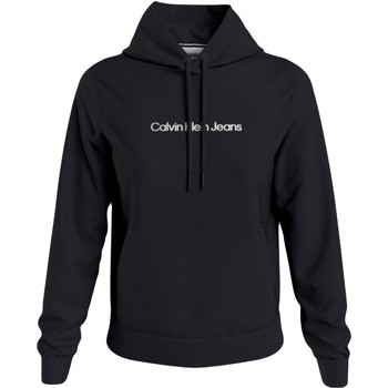 Vêtements Femme Sweats Calvin Klein Jeans Shrunken institutional hoodie Noir