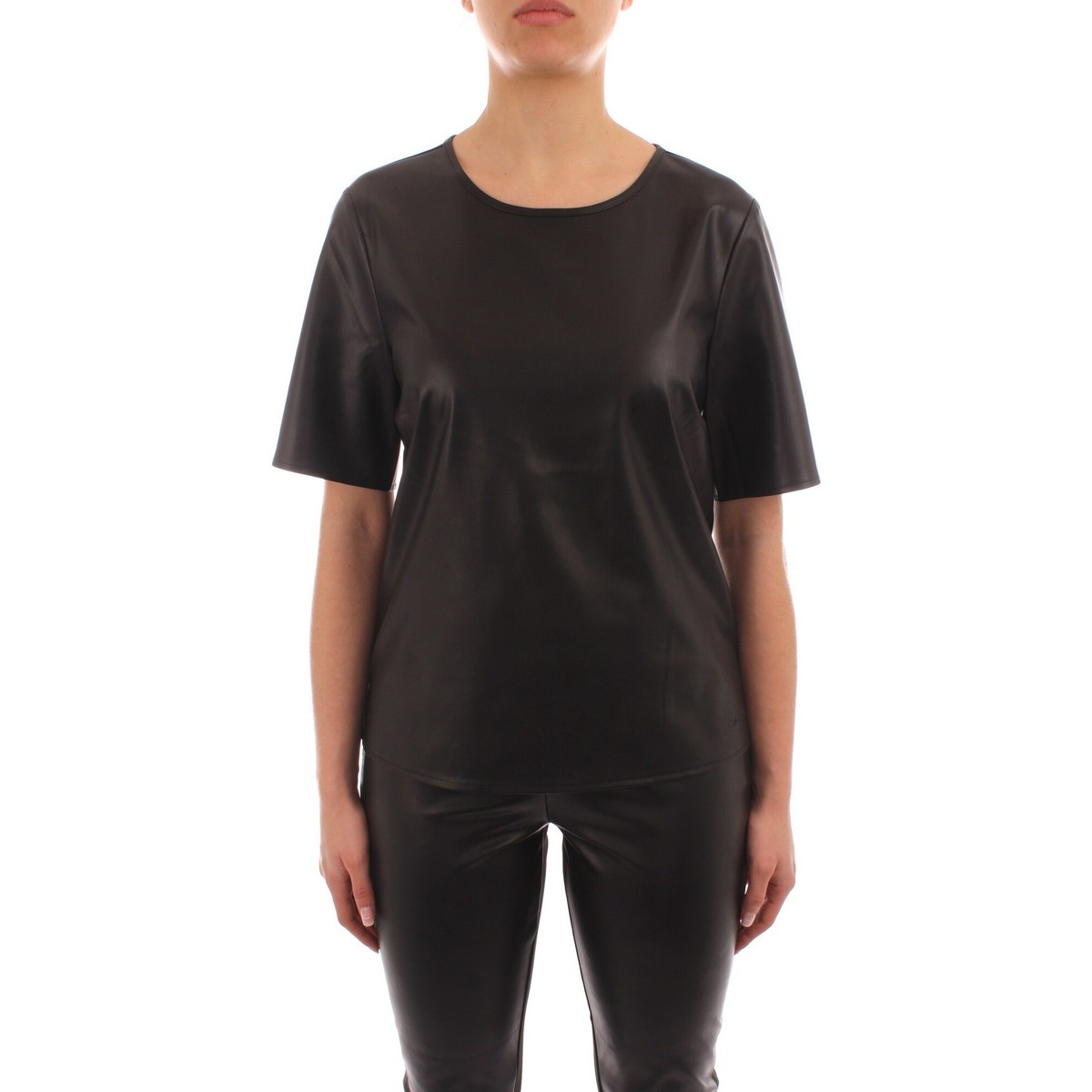 Vêtements Femme T-shirts manches courtes Calvin Klein Jeans K20K203567 Noir