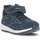 Chaussures Garçon Bottes Geox BOTTES  ALBEN B163CC Bleu