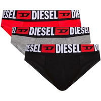 Sous-vêtements Homme Slips Diesel Slips coton, lot de 3 Rouge gris noir