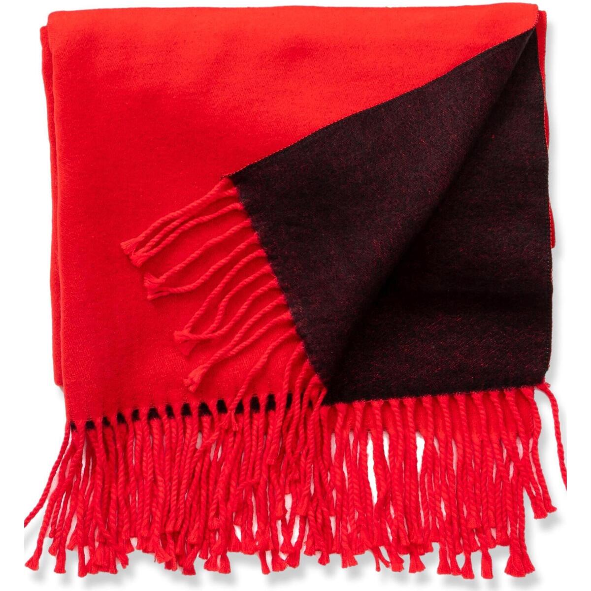 Accessoires textile Femme Echarpes / Etoles / Foulards Alberto Cabale Écharpe en cachemire rouge Recto-Verso Rouge Rouge