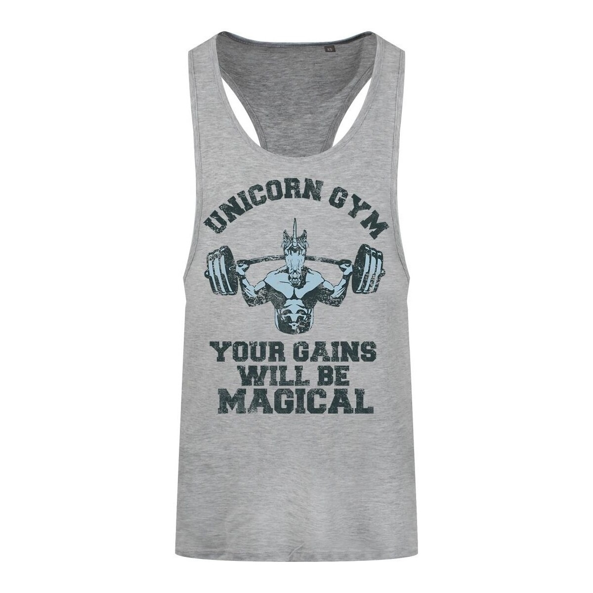 Vêtements Homme Débardeurs / T-shirts sans manche Grindstore Unicorn Gym Gris