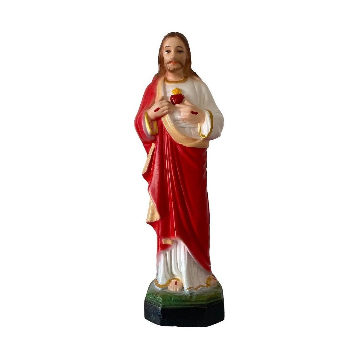 Maison & Déco Statuettes et figurines Phoenix Import Statue Jésus Christ Sacré Cur Rouge