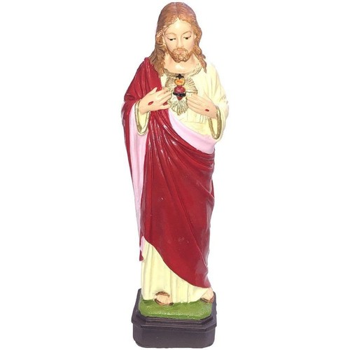 Tables basses dextérieur Statuettes et figurines Phoenix Import Statuette Jésus Christ Sacré Coeur Rouge Rouge