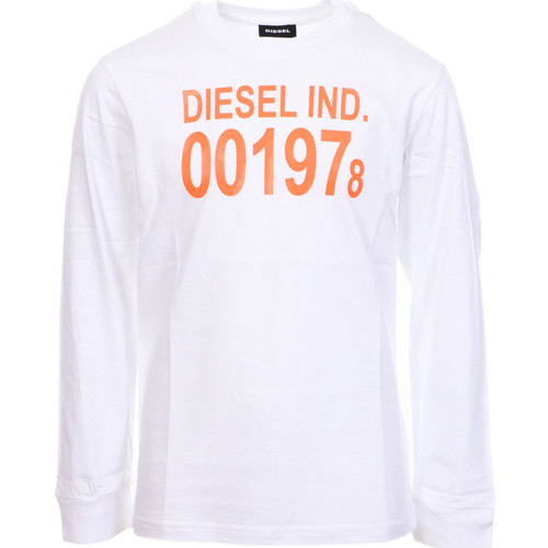 Vêtements Garçon T-shirts & Polos Diesel 00J4YC-00YI9 Blanc