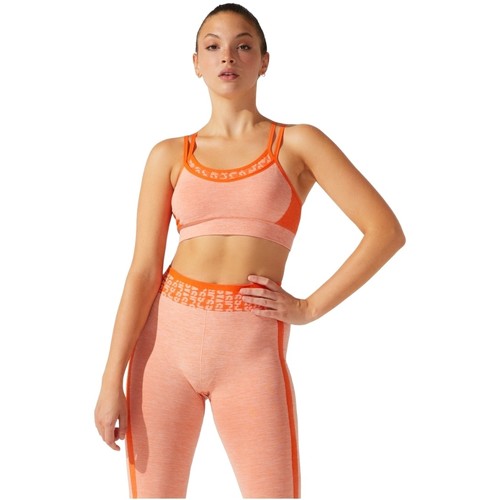 Vêtements Femme Brassières de sport Asics and Cropped Logo Seamless Bra Orange