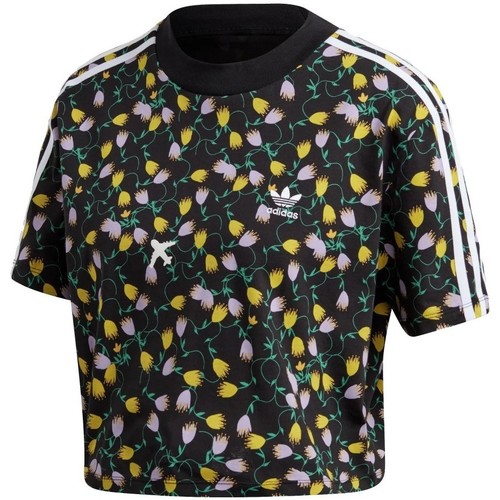 Vêtements Femme T-shirts & Polos adidas baseball Originals Crop top Allover Print Multicolore