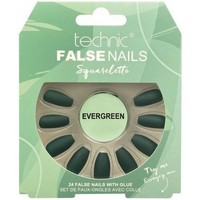 Beauté Femme Accessoires ongles Technic Faux ongles Squareletto Evergreen Autres