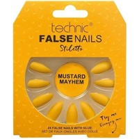 Beauté Femme Accessoires ongles Technic Faux ongles Stiletto   Mustard Mayhem Autres
