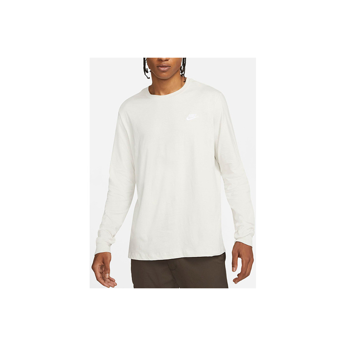 Vêtements Homme T-shirts & Polos Nike T-Shirt Manches Longues  / Blanc Cassé Beige