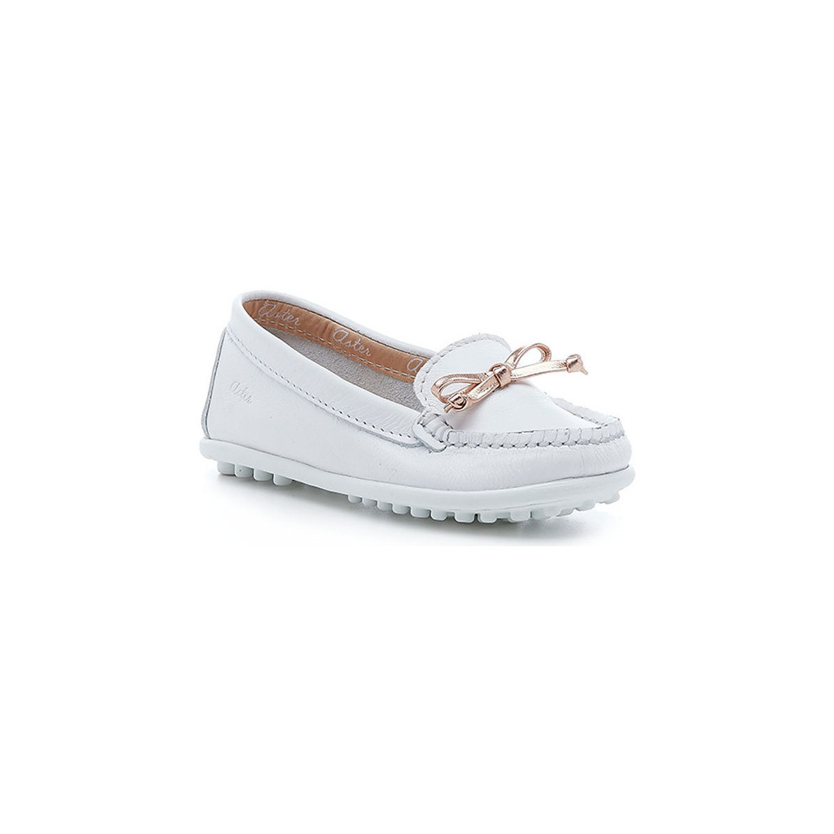 Chaussures Fille Chaussures bateau Aster Mokine Blanc