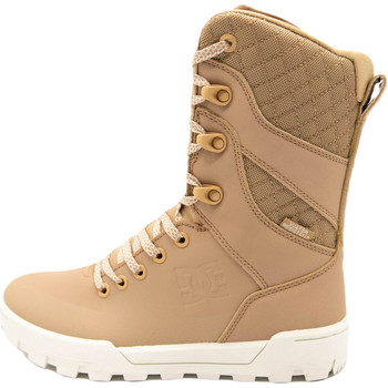 Chaussures Femme Bottes ville DC Shoes FORD Nadene High Leg Leather Lace-up Beige