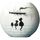 Maison & Déco Vases / caches pots d'intérieur Parastone Vase Le Trio en céramique Oval Chats par Dubout Blanc
