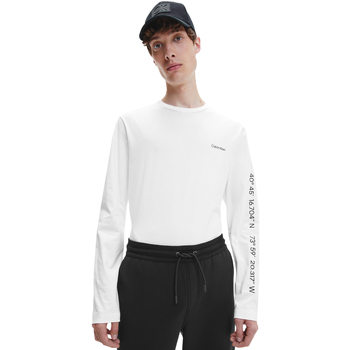 Vêtements Homme T-shirts manches longues Calvin Klein Jeans K10K108445 Blanc