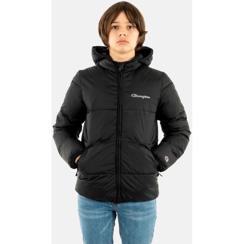 Vêtements  Champion hooded jacket kk001 nbk noir - Vêtements Doudounes Enfant 99 