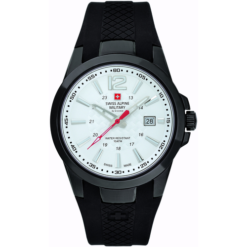 Swiss Military 7051.1582 Homme Montres Analogiques Swiss Alpine Military Swiss Military 7058.1873, Quartz, 43mm, 10ATM Noir