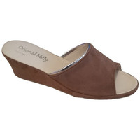 Chaussures Femme Mules Original Milly PANTOUFLES DE CHAMBRE MILLY - 7000 TAUPE Marron