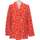 Vêtements Femme Vestes / Blazers Opullence blazer  36 - T1 - S Rouge Rouge