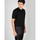 Vêtements Homme T-shirts manches courtes Les Hommes LKT152 703 | Oversized Fit Mercerized Cotton T-Shirt Noir
