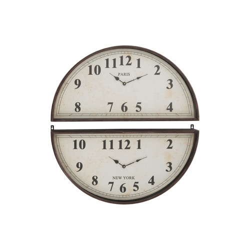 Parures de lit Horloges J-line PARIS TO NY Noir