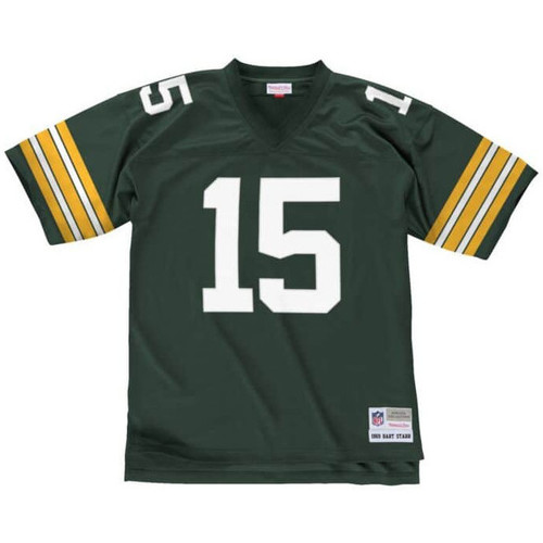 Vêtements T-shirts menss courtes Mitchell And Ness Maillot NFL Bart Starr Greenba Multicolore
