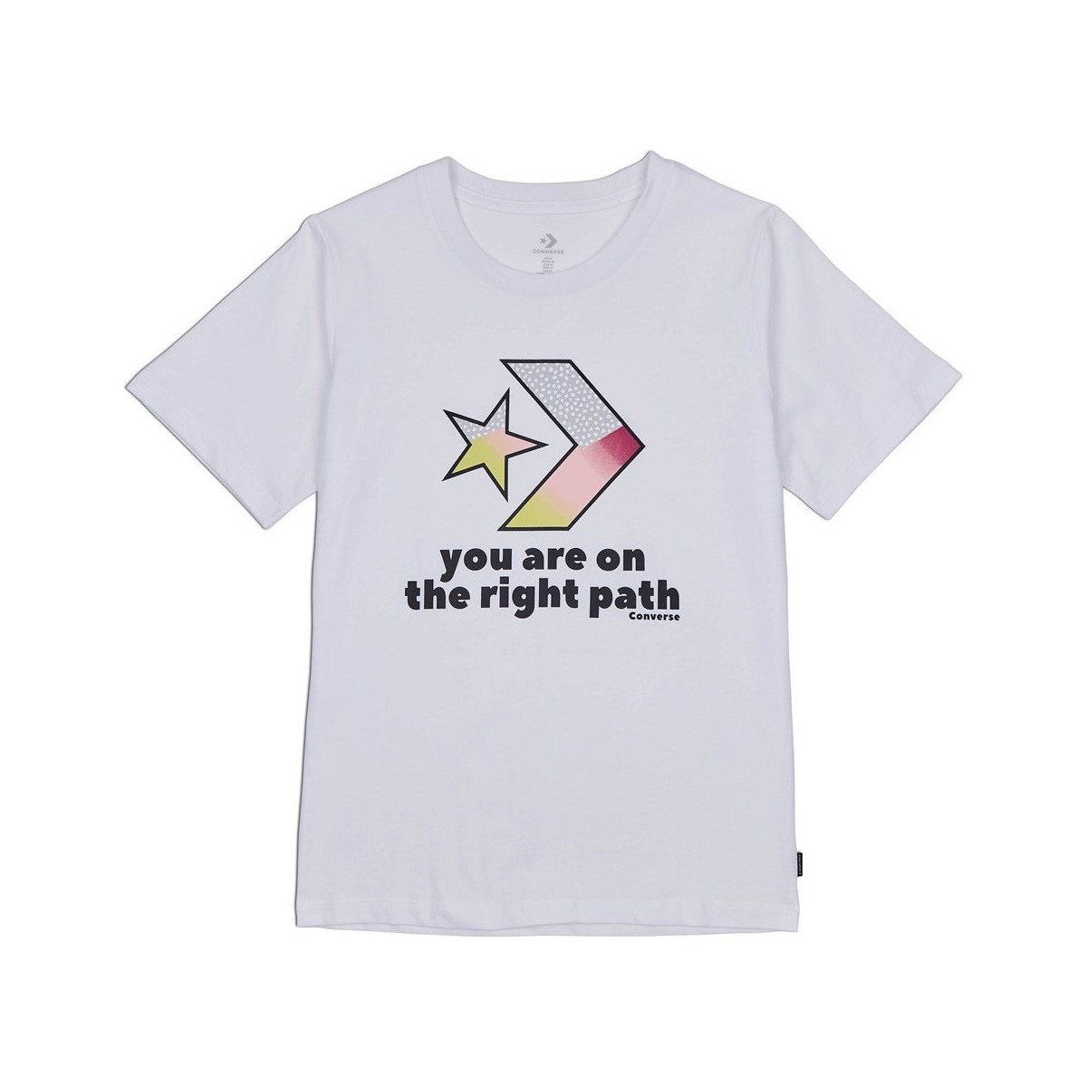 Vêtements Femme T-shirts manches courtes Converse Traibazer Graphic Tee Blanc