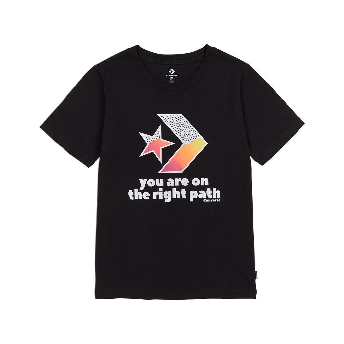 Vêtements Femme T-shirts manches courtes Converse Traibazer Graphic Tee Noir