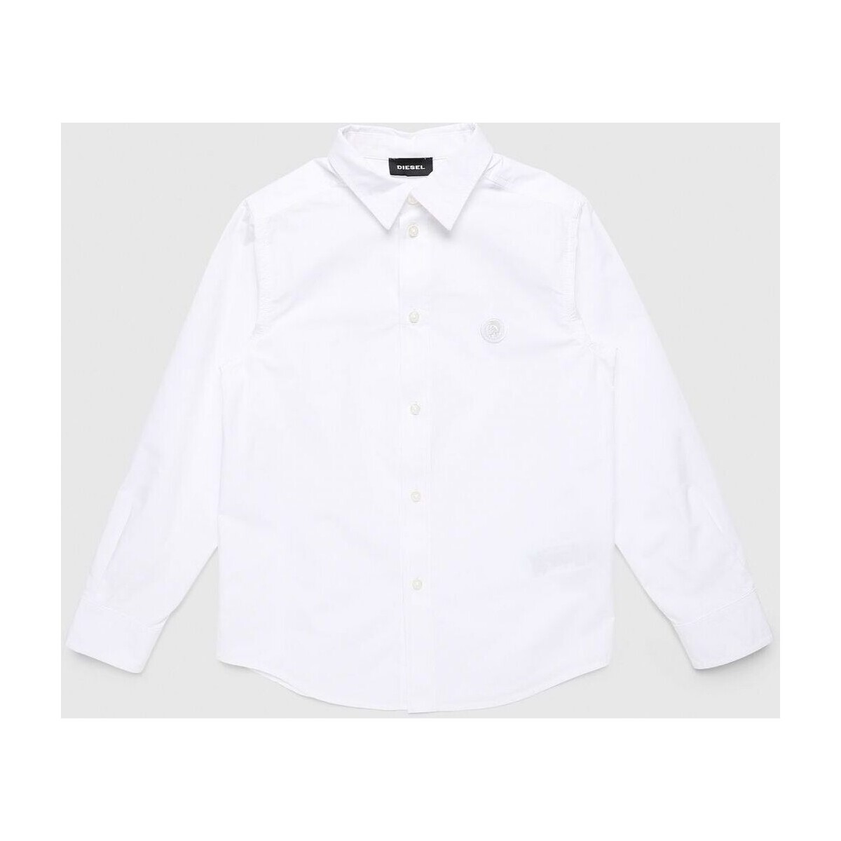 Vêtements Garçon Chemises manches longues Diesel 00J4QM KXB25 CSBILL-K100 WHITE Blanc
