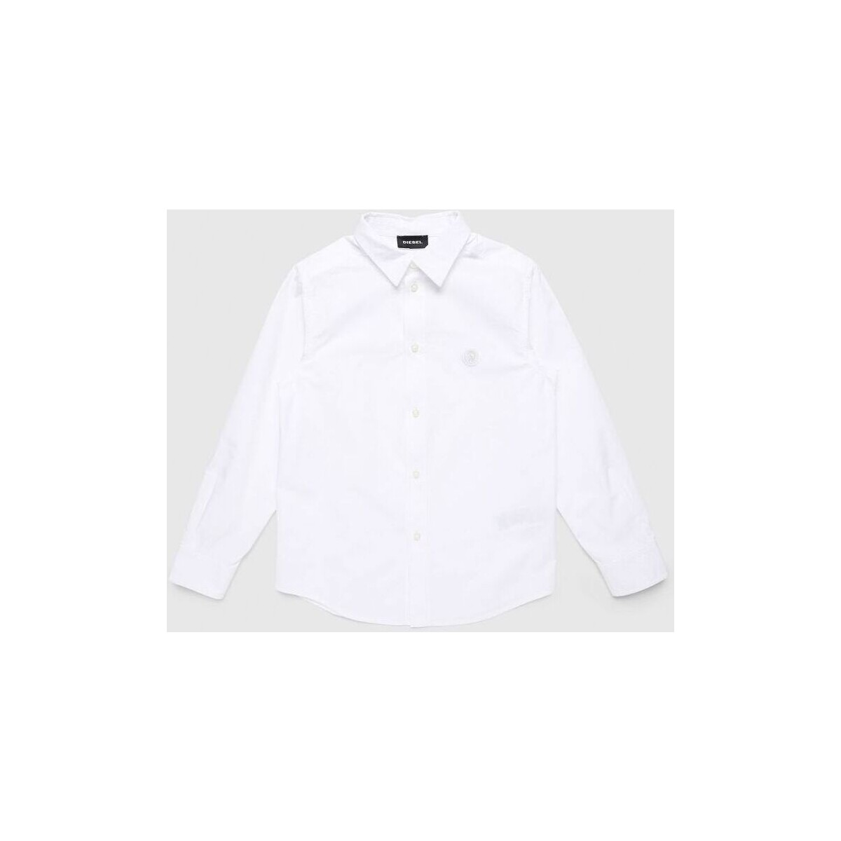 Vêtements Garçon Chemises manches longues Diesel 00J4QM KXB25 CSBILL-K100 WHITE Blanc