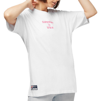 Vêtements Femme T-shirts manches courtes Superdry W1010703A Blanc
