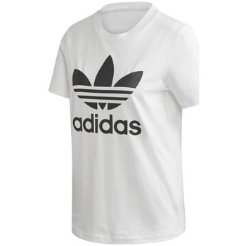 Vêtements Femme T-shirts manches courtes liga adidas Originals liga adidas Trefoil Tee Blanc