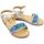 Chaussures Enfant Sandales et Nu-pieds MTNG 47553 Laminado Silver Bleu