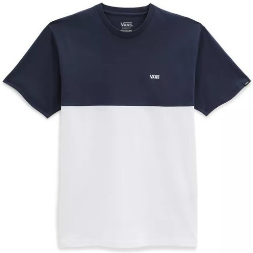 Vêtements Homme T-shirts manches courtes Vans Colorblock Blanc, Bleu marine