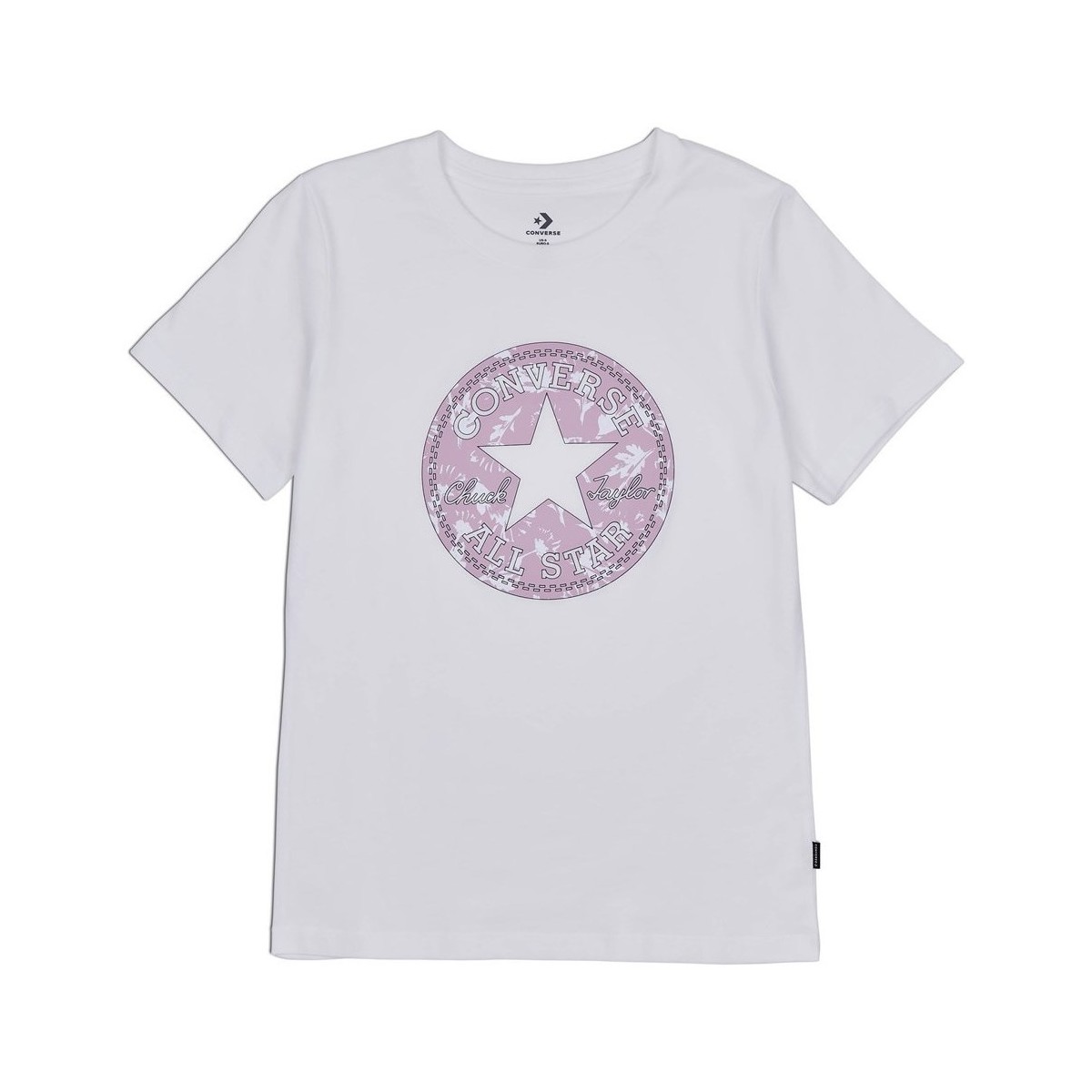 Vêtements Femme T-shirts manches courtes Converse Fall Floral Patch Grapphic Tee Blanc