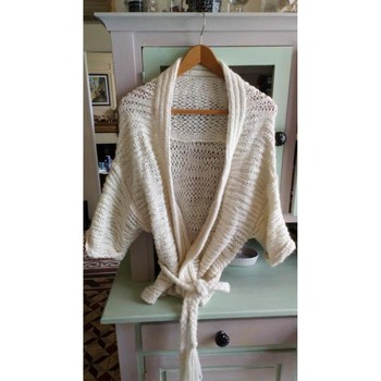 Vêtements Femme Gilets / Cardigans Promod veste laine Blanc