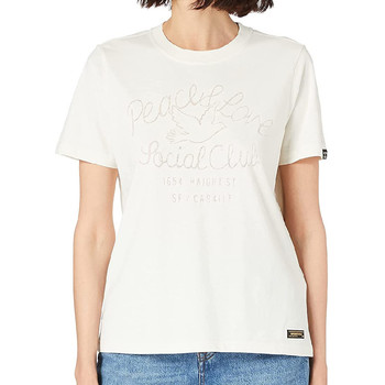 Vêtements Femme T-shirts manches courtes Superdry W6010969A Blanc