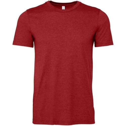 Vêtements T-shirts manches longues Bella + Canvas CVC3001 Rouge