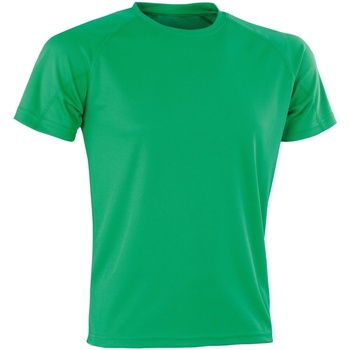 Vêtements T-shirts manches longues Spiro Aircool Vert