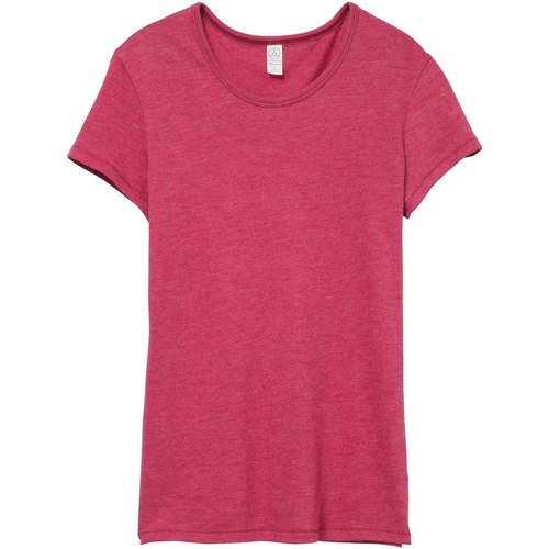 Vêtements Femme T-shirts manches longues Alternative Apparel 50/50 Rouge