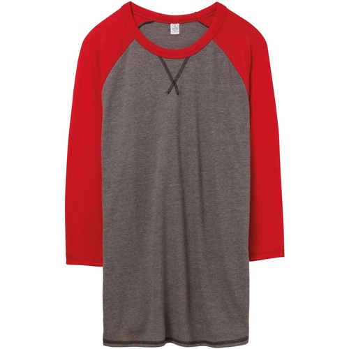 Vêtements Homme T-shirts manches longues Alternative Apparel Dugout 50/50 Rouge