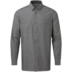 Vêtements Homme Chemises manches longues Premier PR247 Denim gris