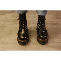 Chaussures Femme Boots Dr. Martens Sneakers mit Python-Print Weiß Noir