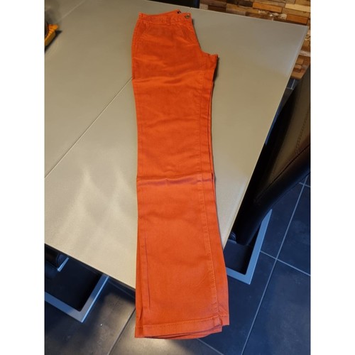 Vêtements Femme La Maison De Le Sans marque Pantalon en toile La Redoute Essentiels Orange