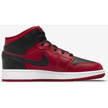 Chaussures Baskets montantes Air  Jordan Air  Mid noir rouge